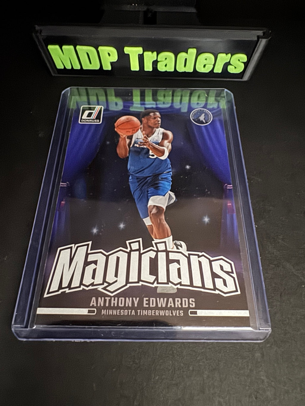 2024-25 Panini Donruss Magicians Anthony Edwards number 2 front
