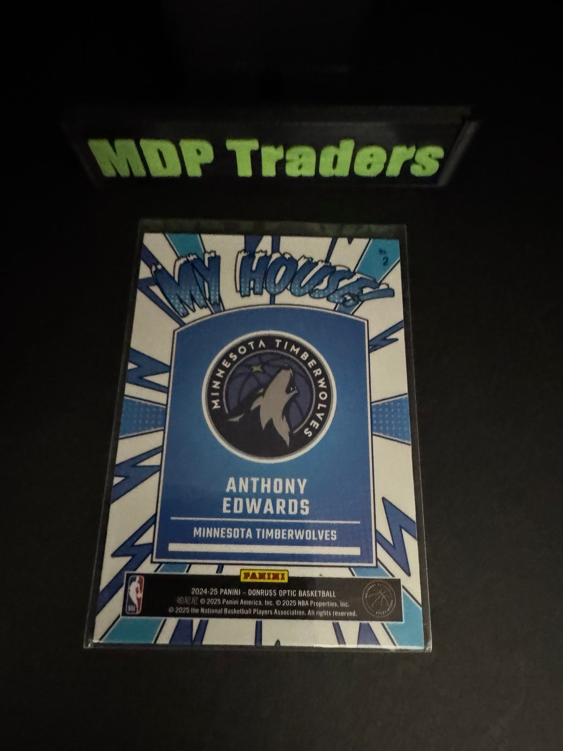 2024-25 Donruss Optic My House Anthony Edwards number 2 back