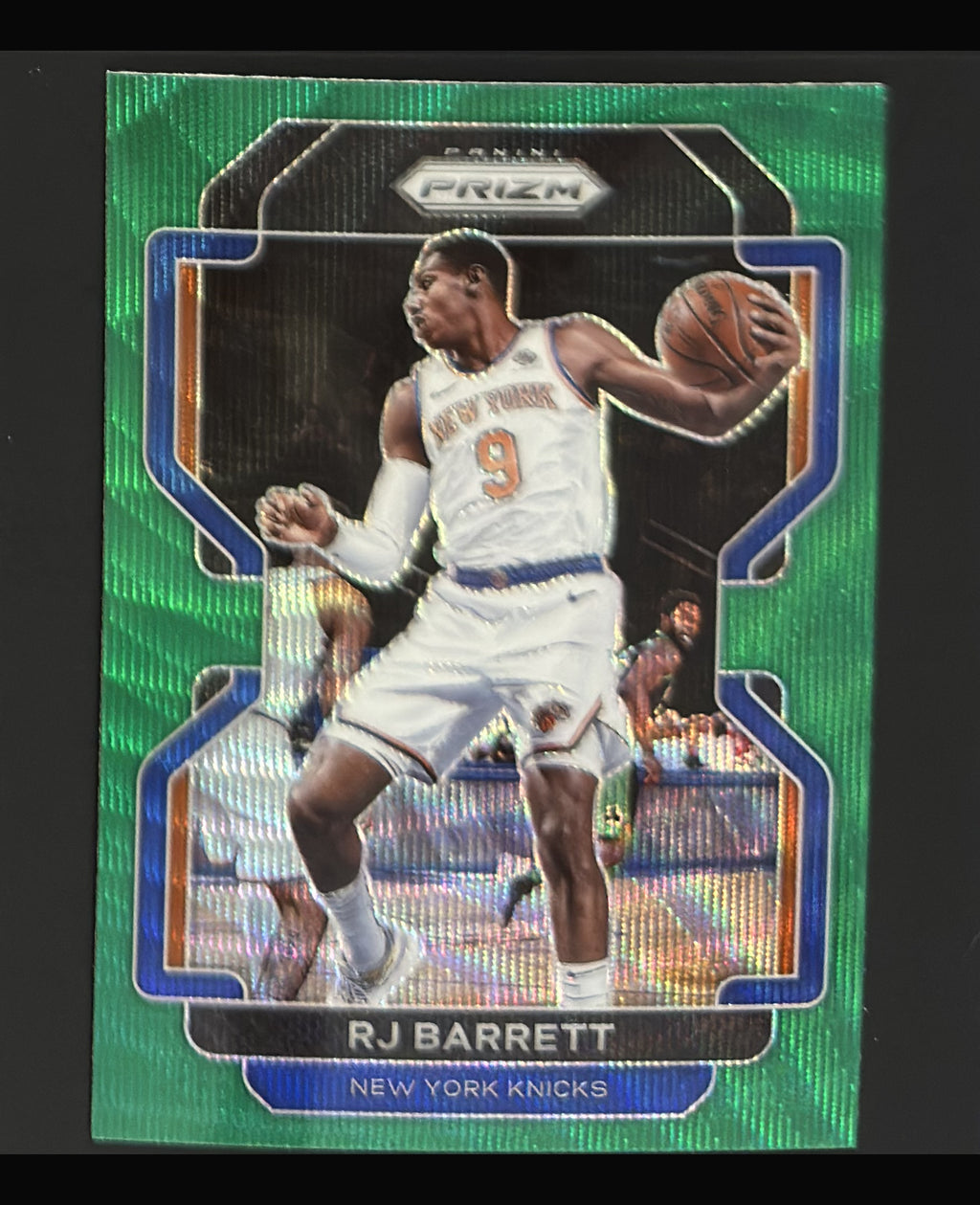2021-22 Panini Prizm Green Wave Prizm R.J. Barrett #201 - front