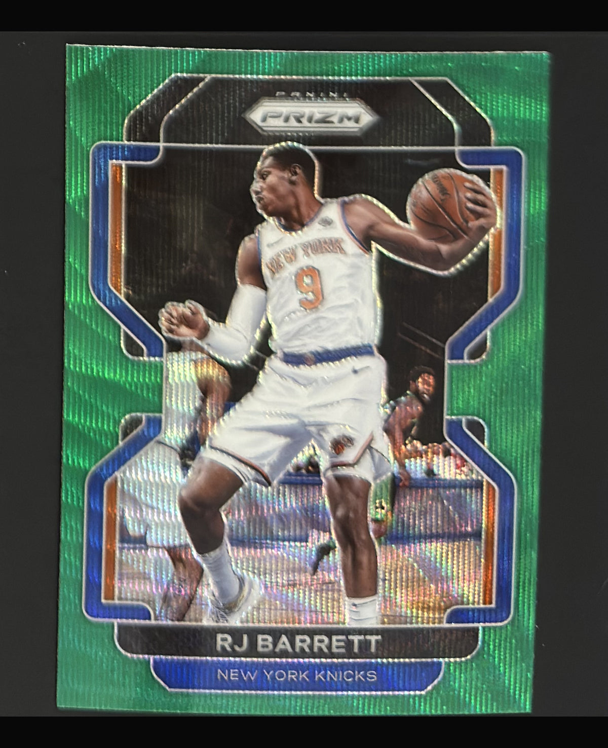 2021-22 Panini Prizm Green Wave Prizm R.J. Barrett #201 - front