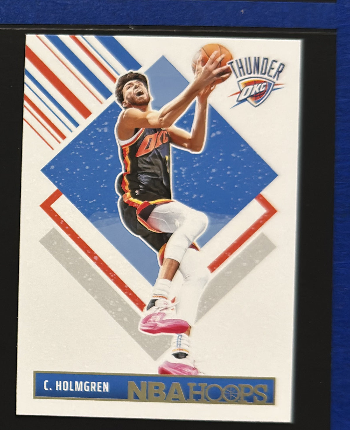 Front of 2024-25 Panini NBA Hoops Hoops Winter Tribute Chet Holmgren #289 — exact card shown