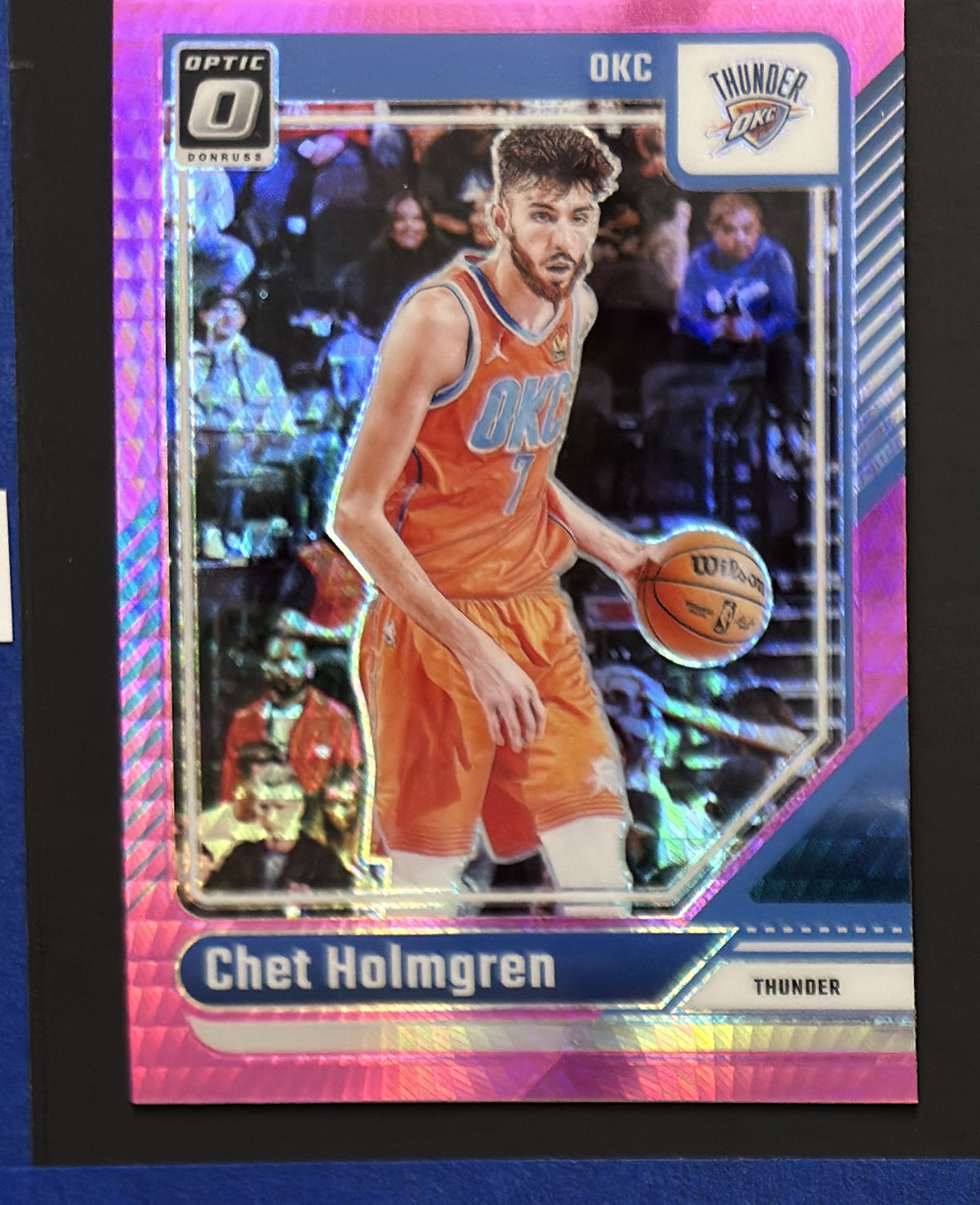 2024-25 Panini Donruss Optic Hyper Pink Prizm Chet Holmgren #23 — front