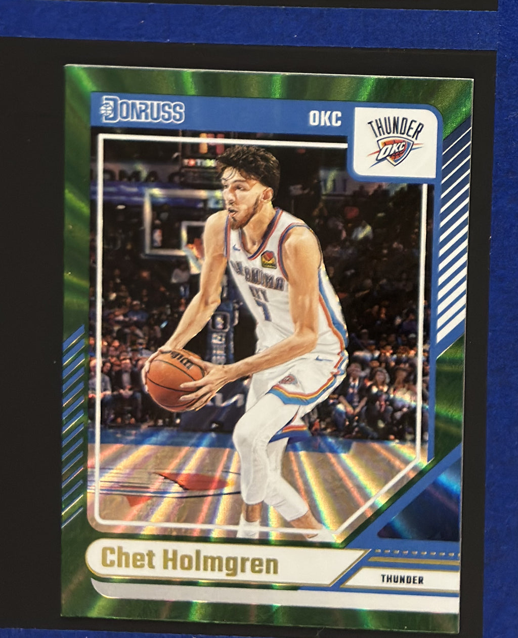 2024-25 Panini Donruss Holo Green Laser Chet Holmgren #122 — front
