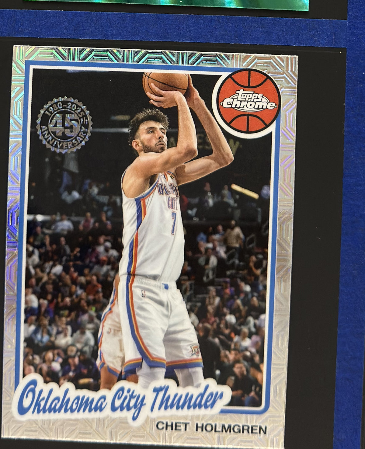 2025-26 Topps 1980-81 Topps Chrome Silver Pack Mojo Refractor Chet Holmgren #TC-CH — front