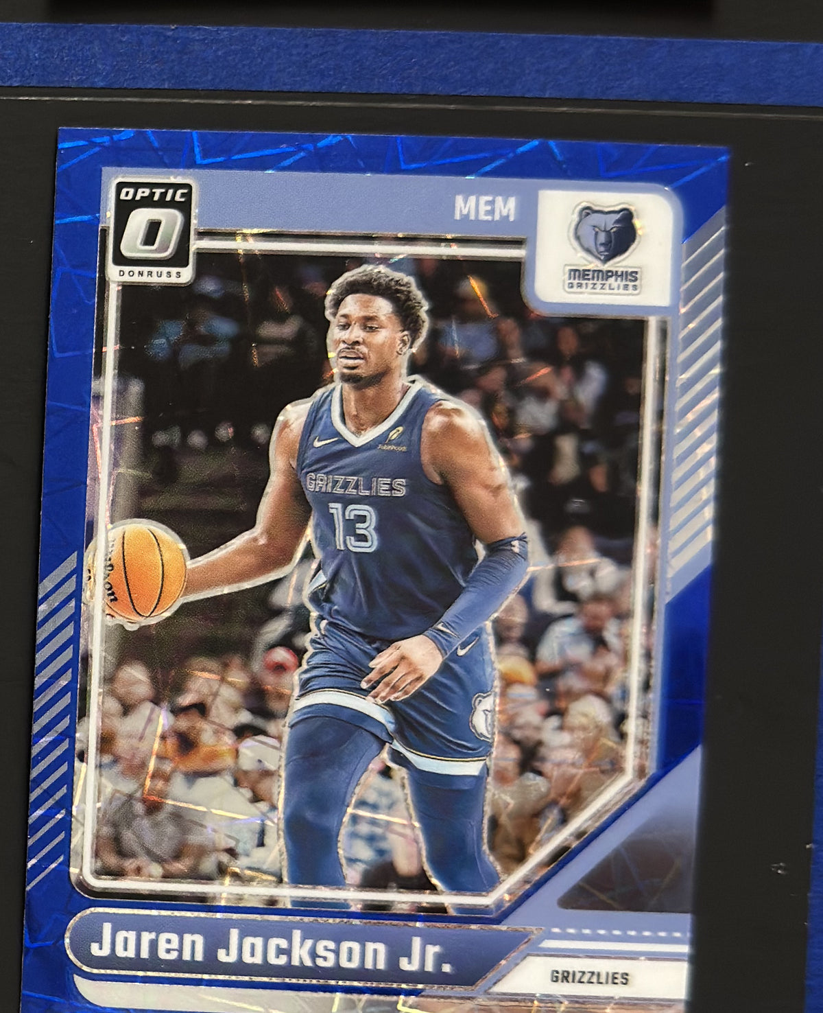 2024-25 Panini Donruss Optic Blue Velocity Prizm Jaren Jackson Jr. #205 — front