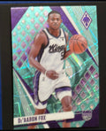 2023-24 Panini Phoenix Teal Lazer Phoenix De'Aaron Fox #90 — front