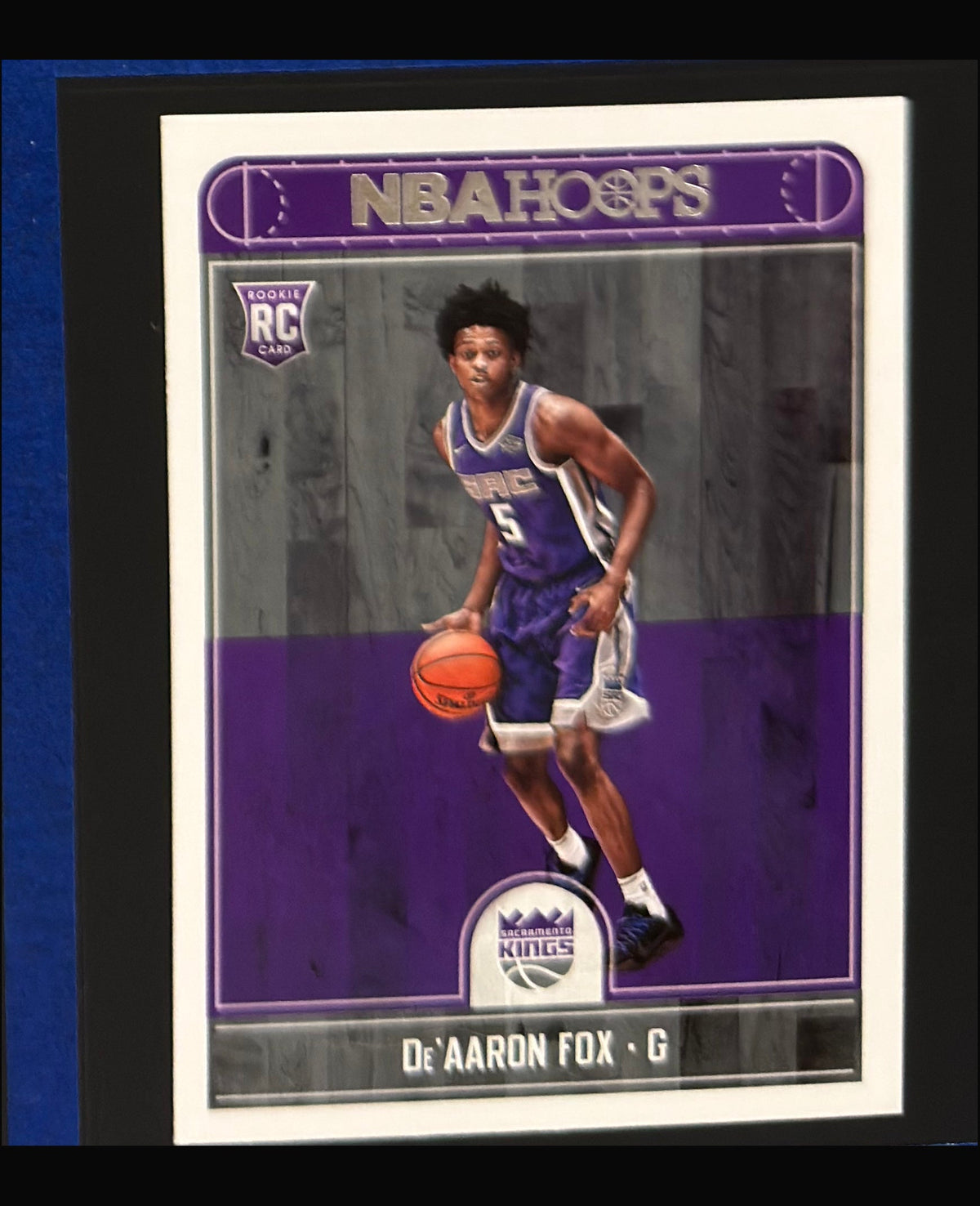 2017-18 Panini NBA Hoops De'Aaron Fox RC #255 — front