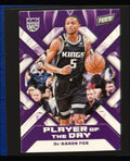 2022-23 Panini NBA Player of the Day De'Aaron Fox #10 — front