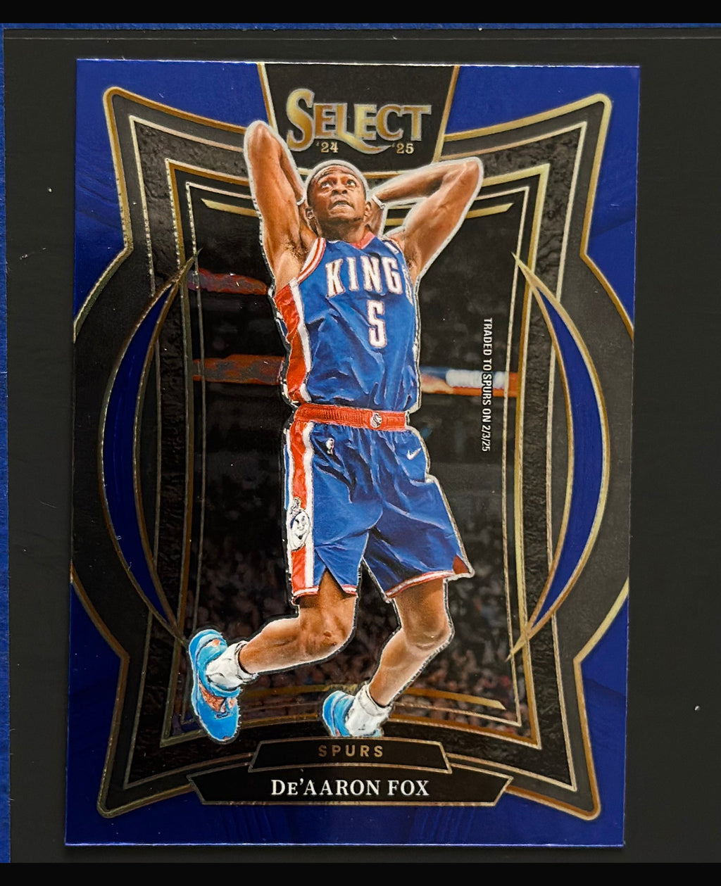 2024-25 Panini Select Concourse Blue De'Aaron Fox #3 — front