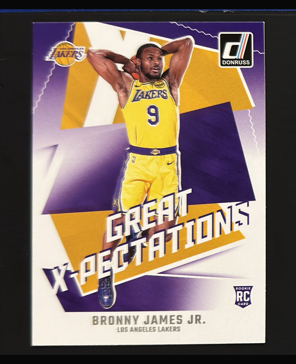 2024-25 Panini Donruss Great X-Pectations Bronny James Jr. RC #14 — front