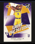 2024-25 Panini Donruss Great X-Pectations Bronny James Jr. RC #14 — front