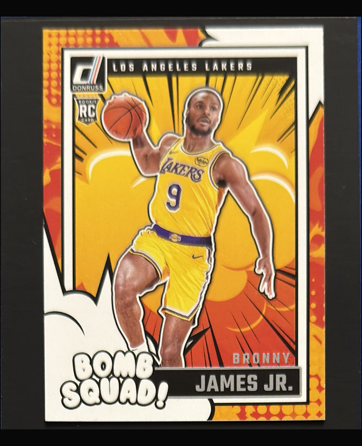 2024-25 Panini Donruss Bomb Squad! Bronny James Jr. RC #14 — front