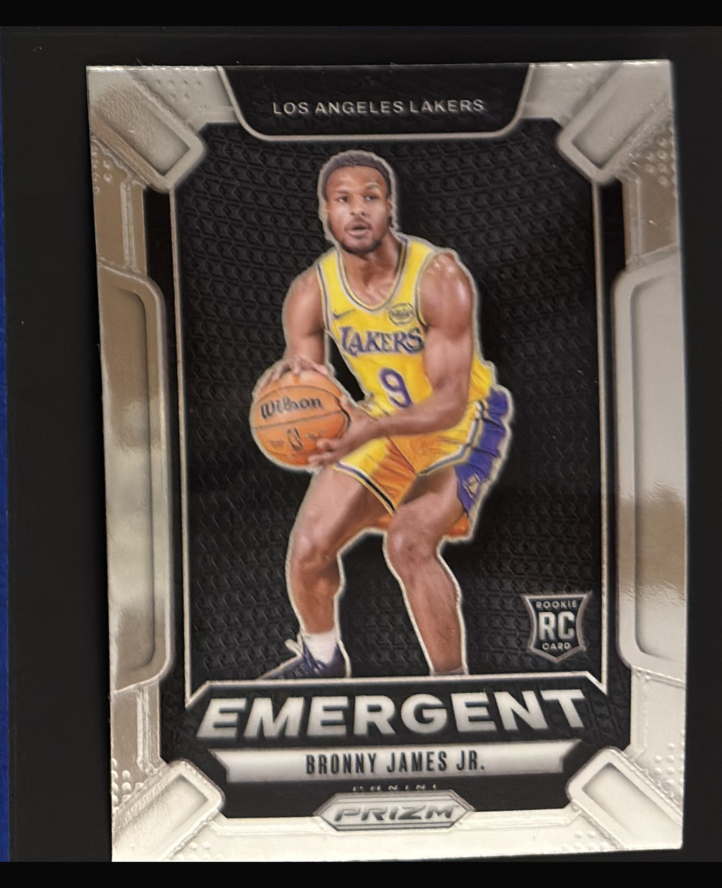 2024-25 Panini Prizm Emergent Bronny James Jr. RC #8 — front