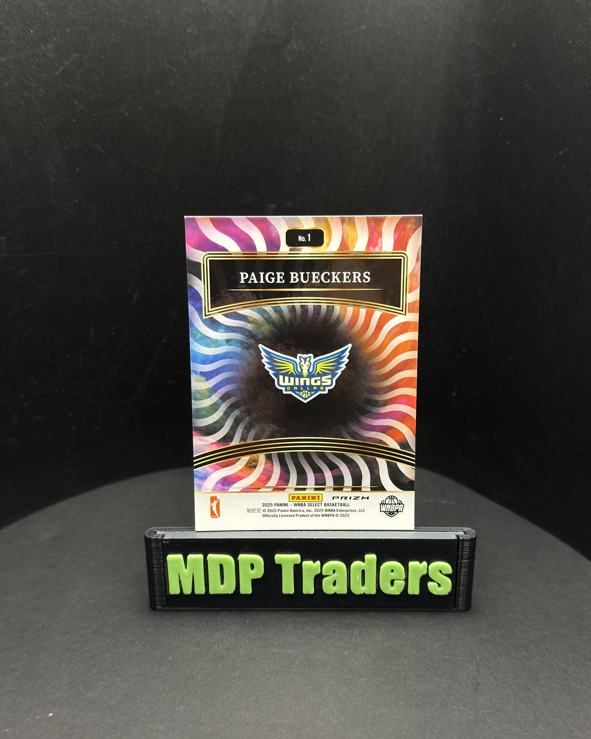 2025 Panini Select WNBA Paige Bueckers Color Wheel #1 RC SSP - display back
