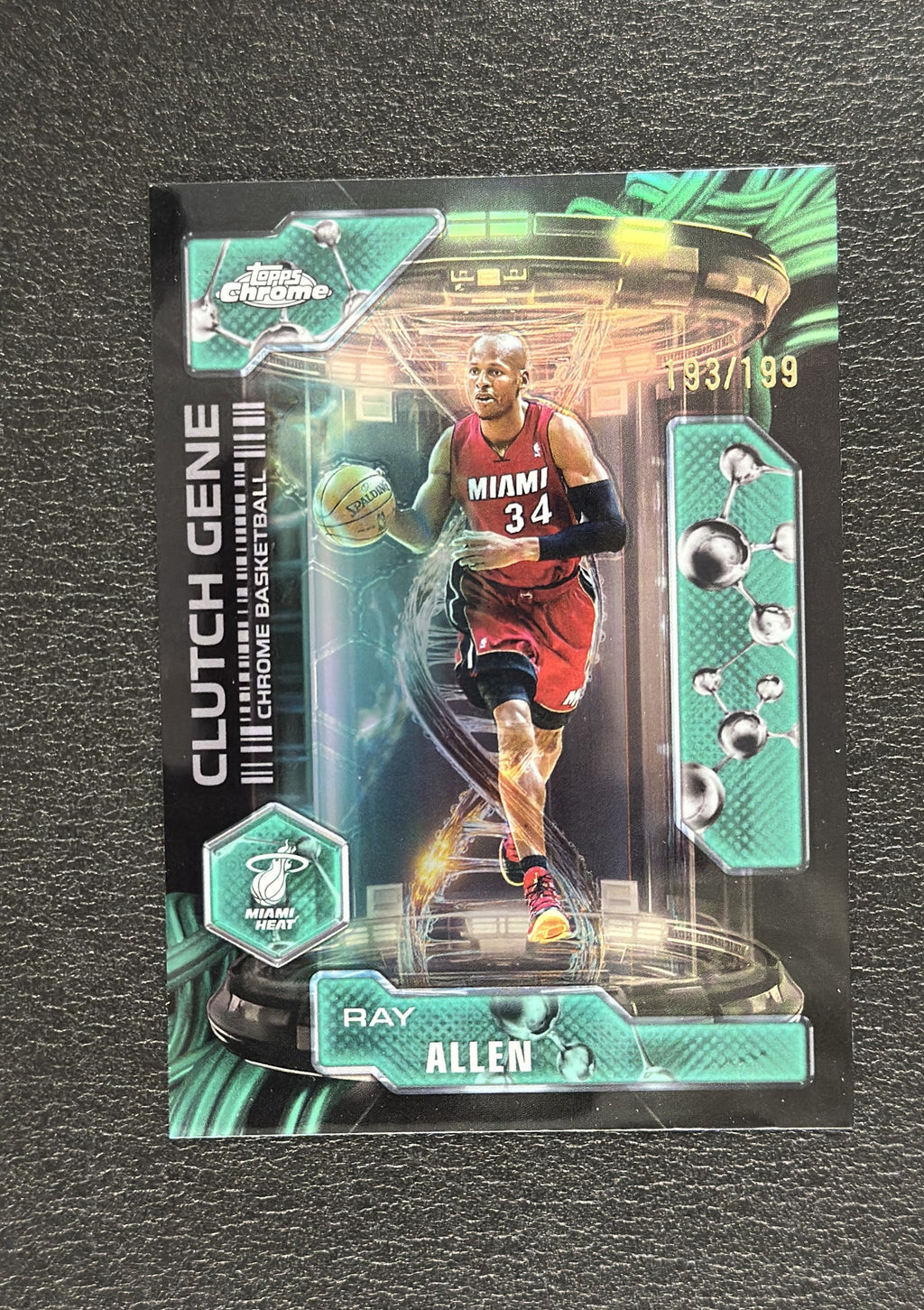 2025-26 Topps Chrome Ray Allen Clutch Gene Aqua Refractor #CG-23 193/199 - front