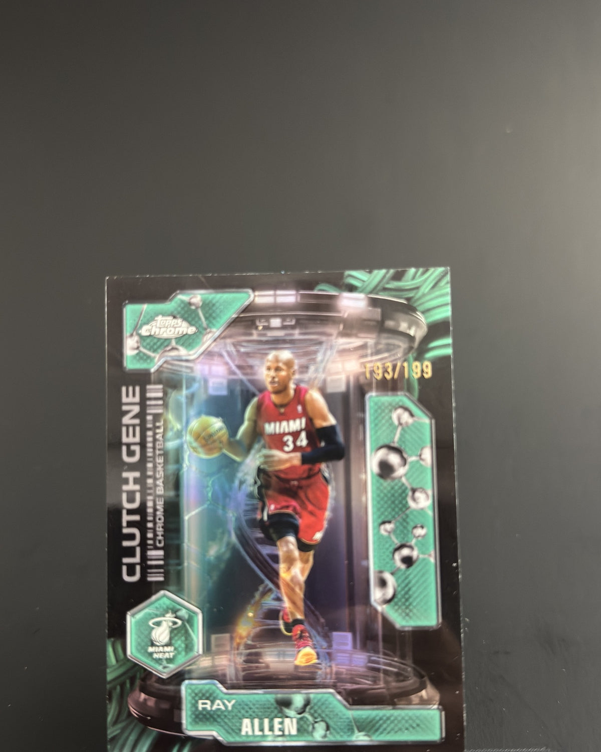 2025-26 Topps Chrome Ray Allen Clutch Gene Aqua Refractor #CG-23 193/199 - display front
