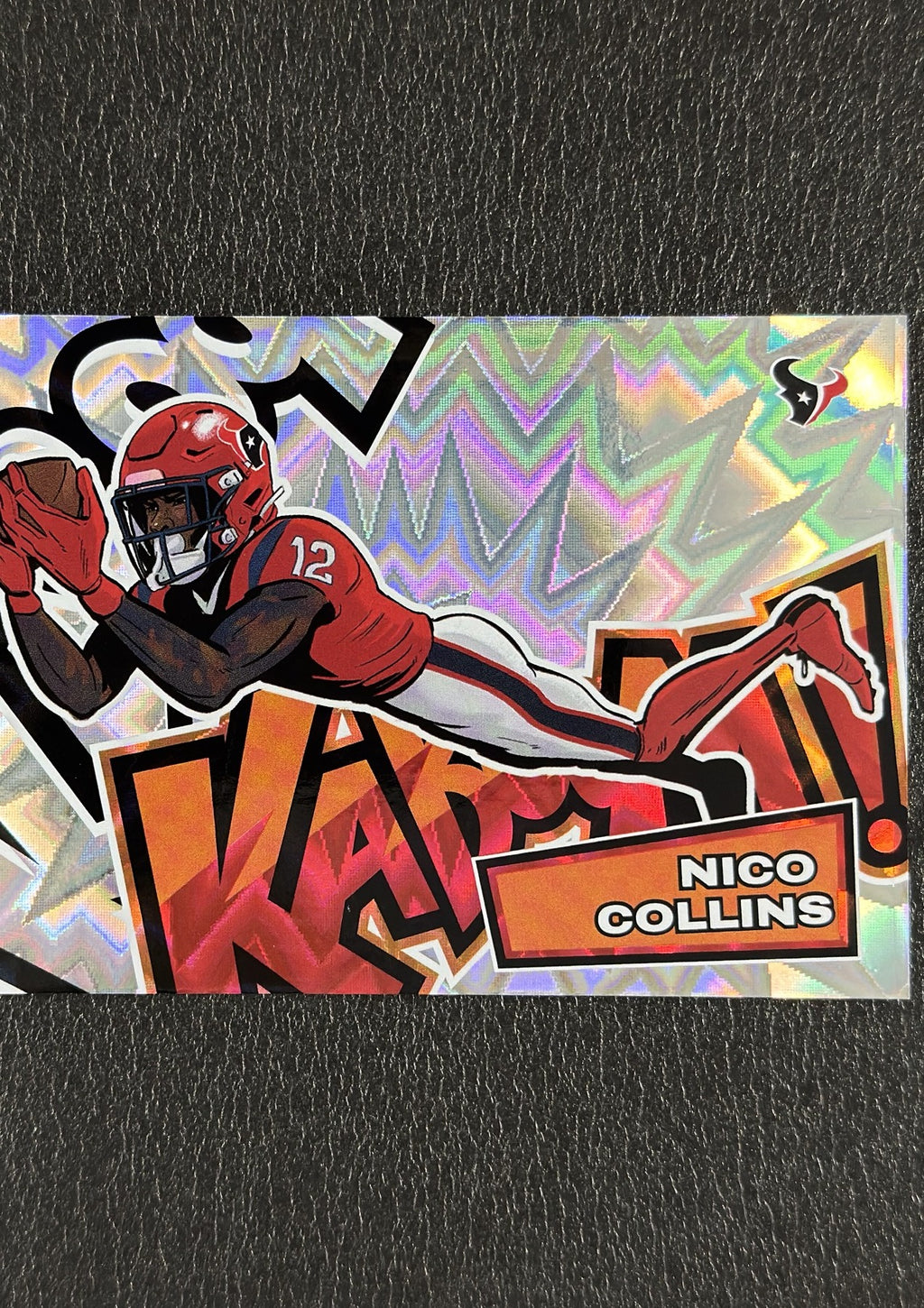 2025 Panini Absolute Nico Collins Kaboom Horizontal #28 SSP - front