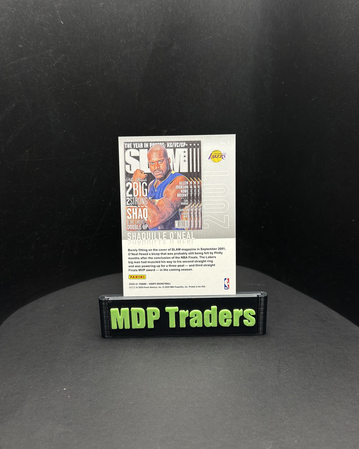2020-21 Panini NBA Hoops Shaquille O'Neal SLAM #9 - display back