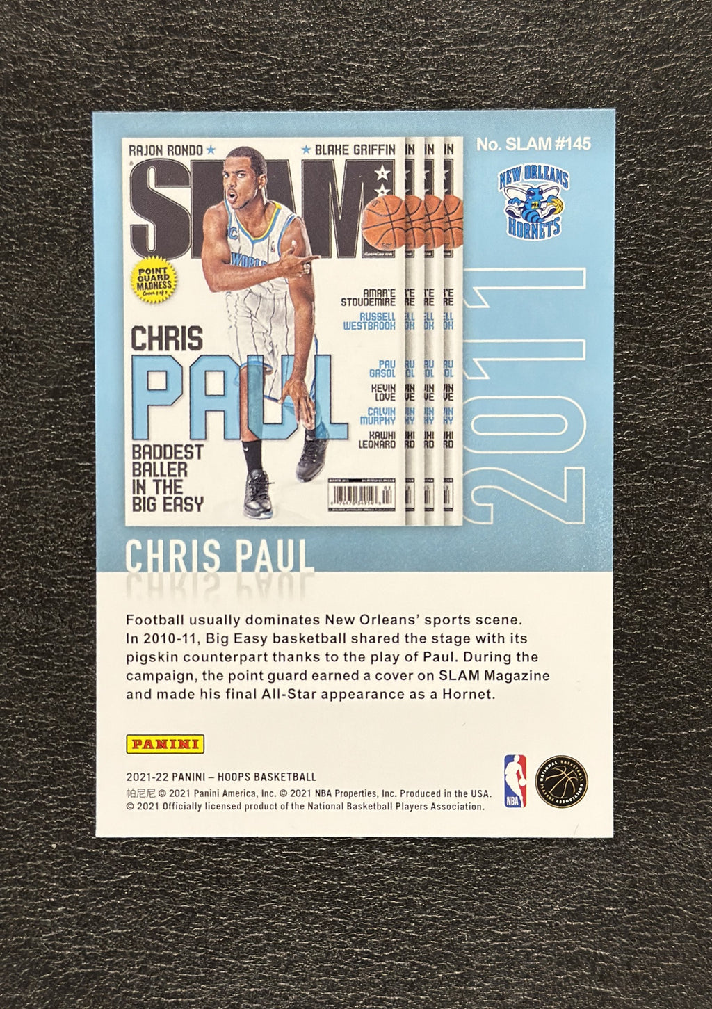 2021-22 Panini NBA Hoops Chris Paul SLAM Winter #145 - back