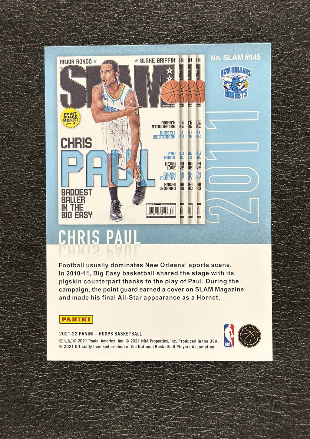 2021-22 Panini NBA Hoops Chris Paul SLAM #145 - back