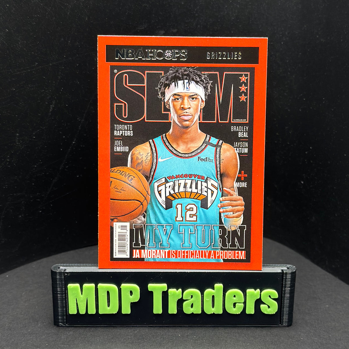 2020-21 Panini NBA Hoops Ja Morant SLAM #18 — front display view