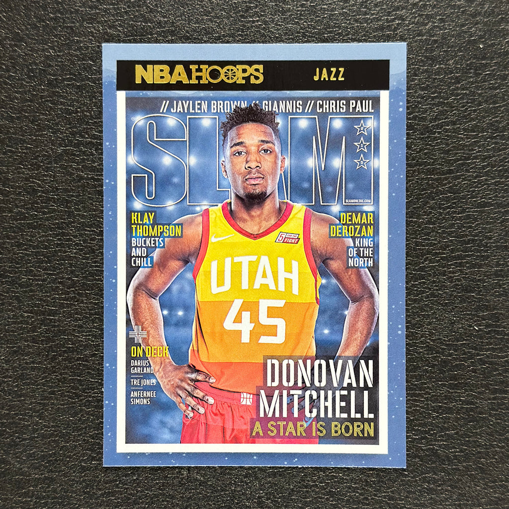 2021-22 Panini NBA Hoops Donovan Mitchell SLAM Winter #215 — front view
