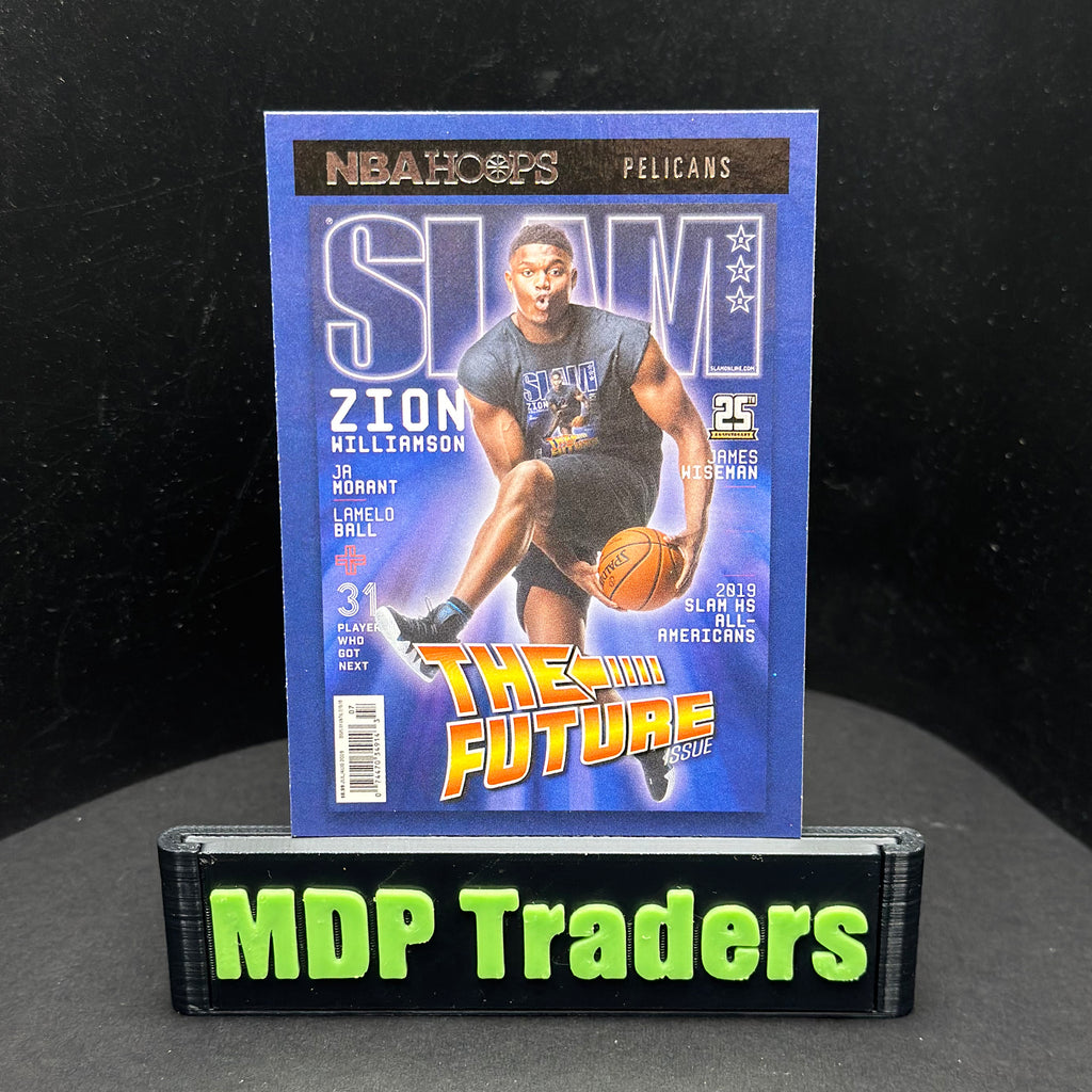 2020-21 Panini NBA Hoops Zion Williamson SLAM #17 — front display view, copy 1