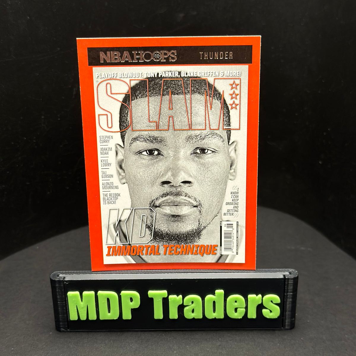 2020-21 Panini NBA Hoops Kevin Durant SLAM #13 — front display view