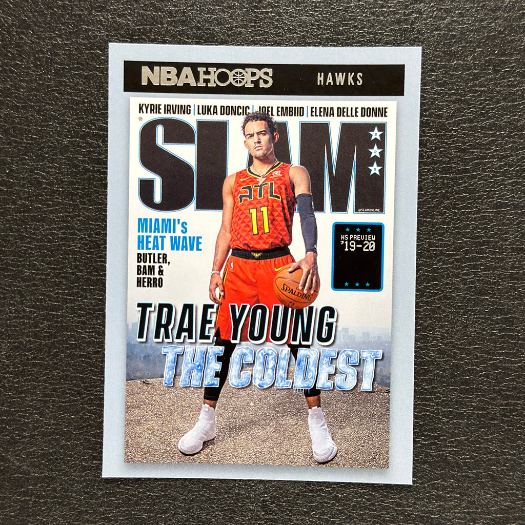 2020-21 Panini NBA Hoops Trae Young SLAM #6 — front view, additional copy