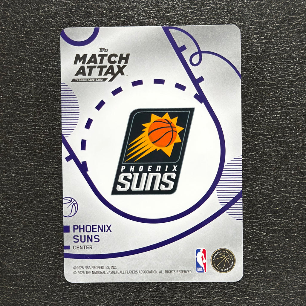 2025-26 Topps Match Attax Khaman Maluach #130 White Base RC — back view