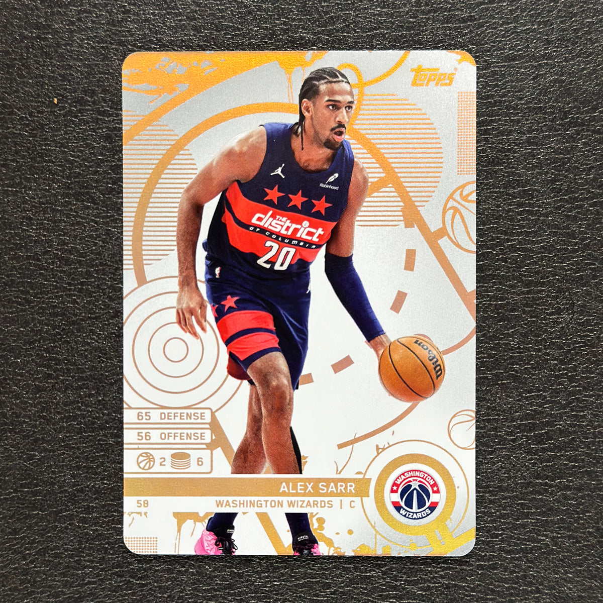2025-26 Topps Match Attax Alex Sarr #58 White Base — front view