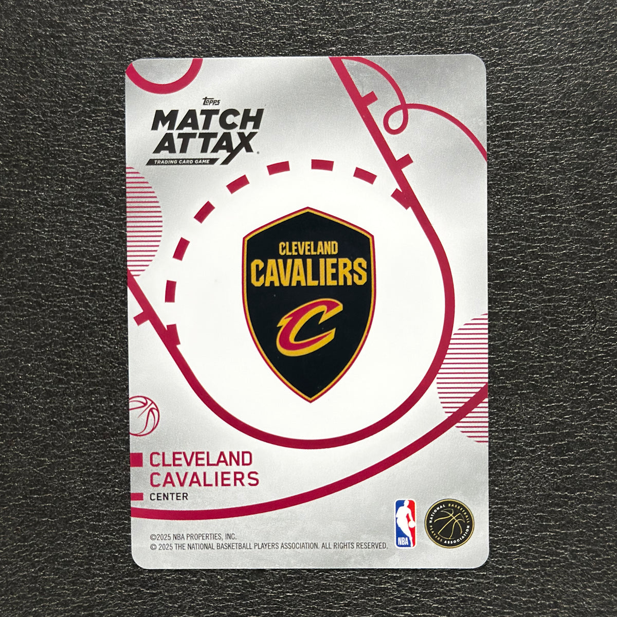 2025-26 Topps Match Attax Evan Mobley #50 White Base — back view