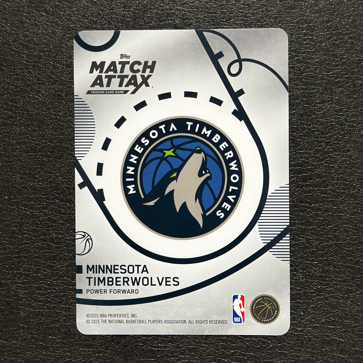 2025-26 Topps Match Attax Julius Randle #66 White Base — back view