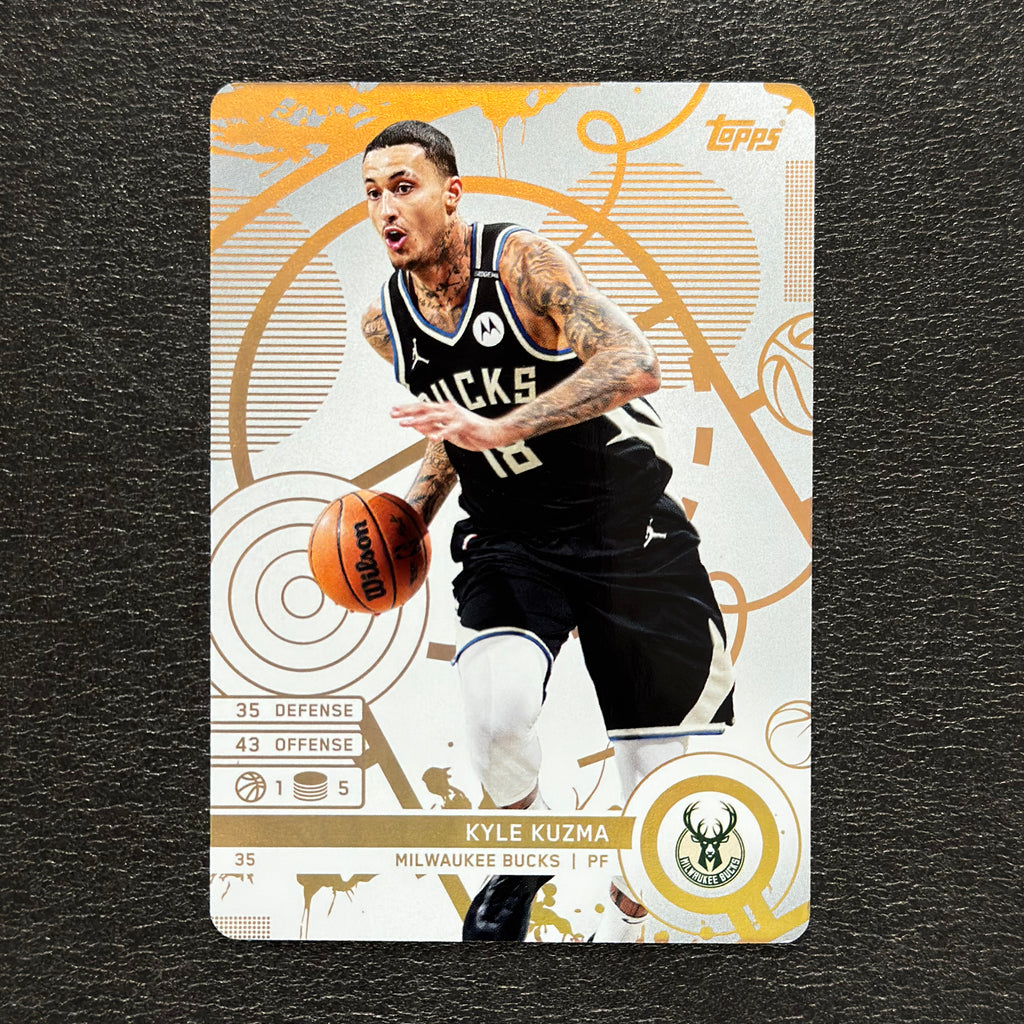 2025-26 Topps Match Attax NBA Kyle Kuzma #35 White Base – Milwaukee Bucks — front view