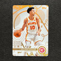 2025-26 Topps Match Attax NBA Zaccharie Risacher #37 White Base – Atlanta Hawks — front view