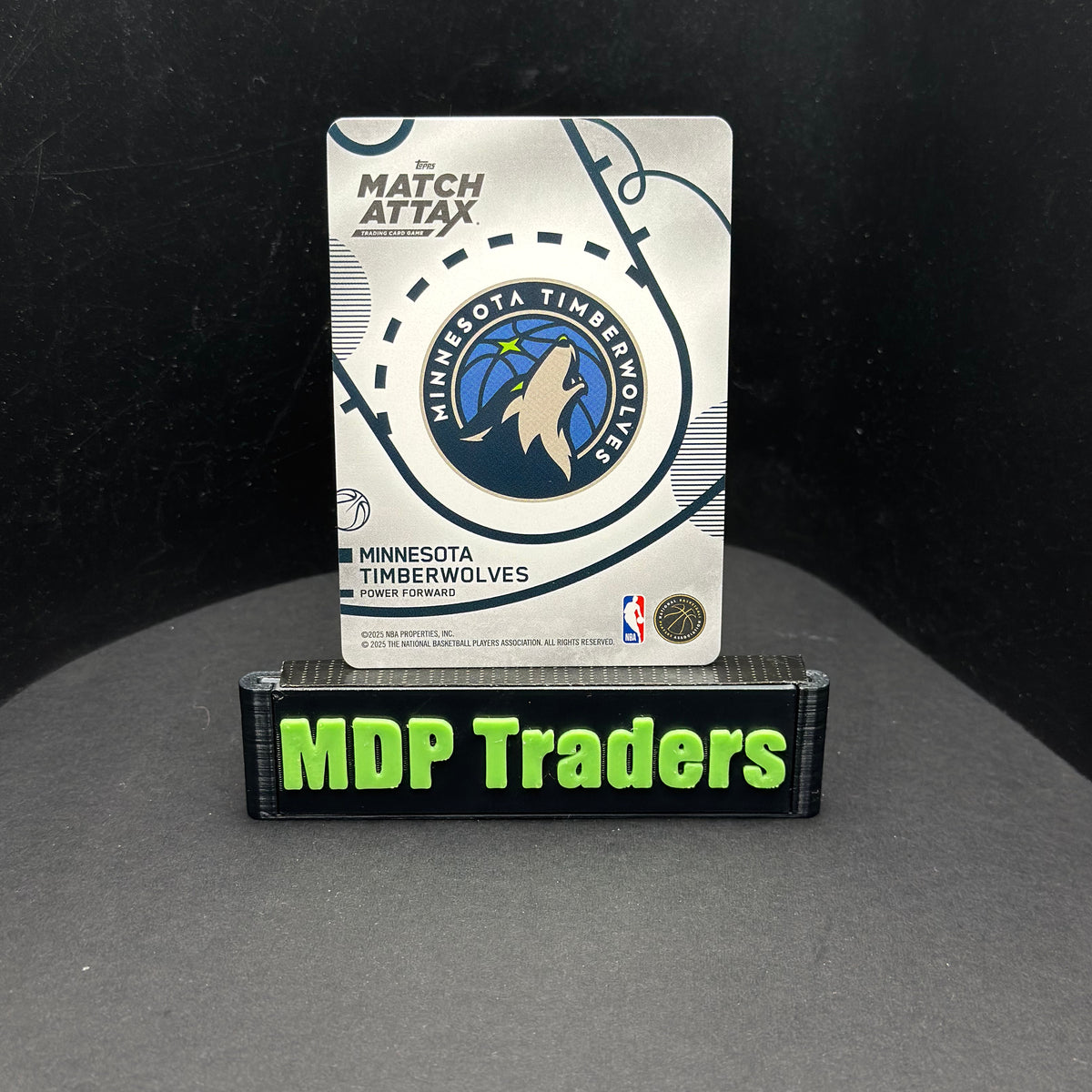 2025-26 Topps Match Attax NBA Jaden McDaniels #143 White Base – exact card, stand back
