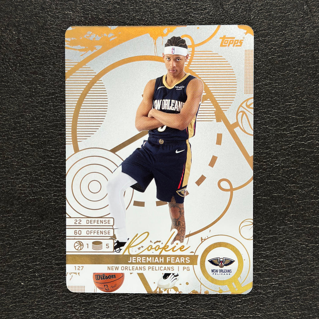 2025-26 Topps Match Attax NBA Jeremiah Fears #127 White Base – exact card, flat front