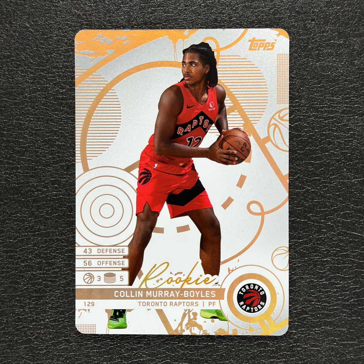 2025-26 Topps Match Attax NBA Collin Murray-Boyles #129 White Base – exact card, flat front
