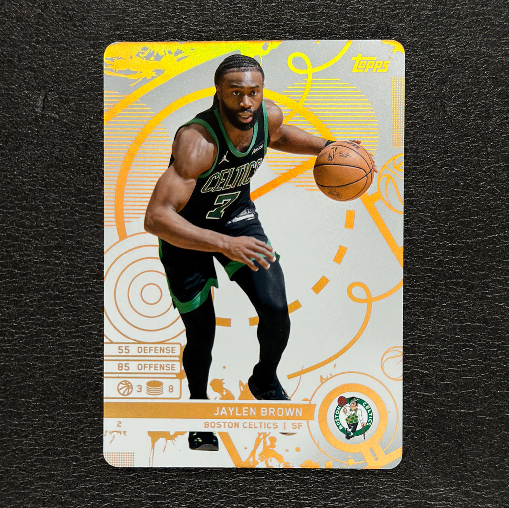 2025-26 Topps Match Attax NBA Jaylen Brown #2 White Base – exact card, flat front