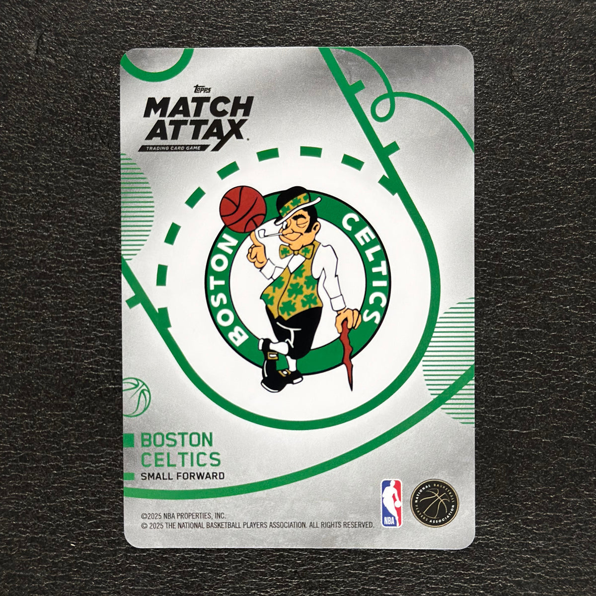 2025-26 Topps Match Attax NBA Jaylen Brown #2 White Base – exact card, flat back