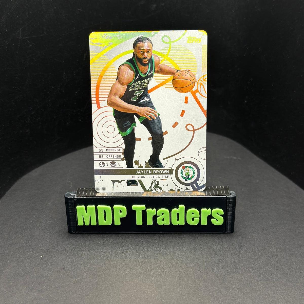 2025-26 Topps Match Attax NBA Jaylen Brown #2 White Base – exact card, stand front