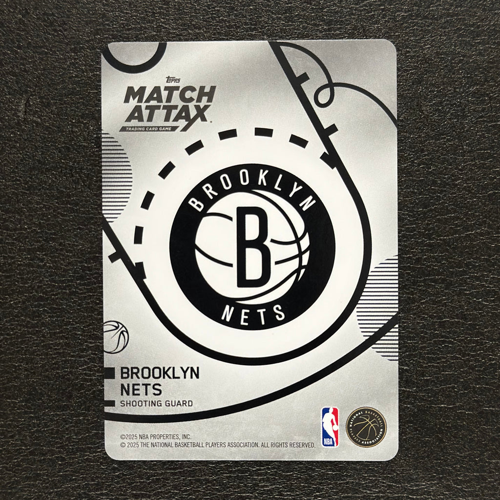 2025-26 Topps Match Attax NBA D'Angelo Russell #6 White Base – exact card, flat back