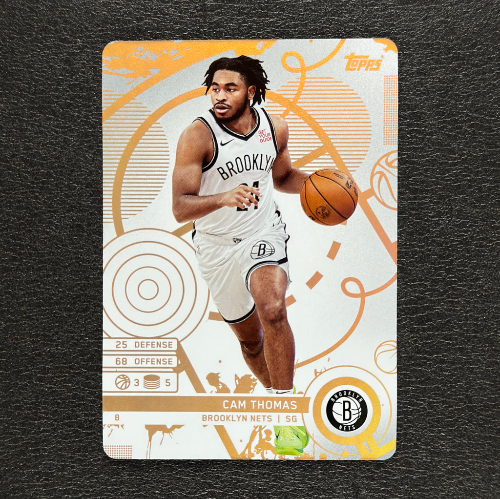 2025-26 Topps Match Attax NBA Cam Thomas #8 White Base – exact card, flat front