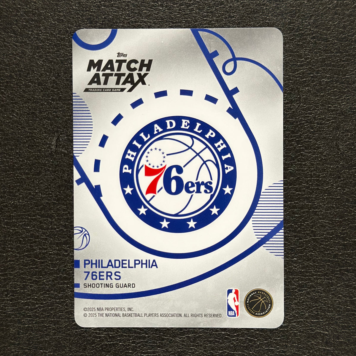 2025-26 Topps Match Attax NBA Tyrese Maxey #13 White Base – exact card, flat back