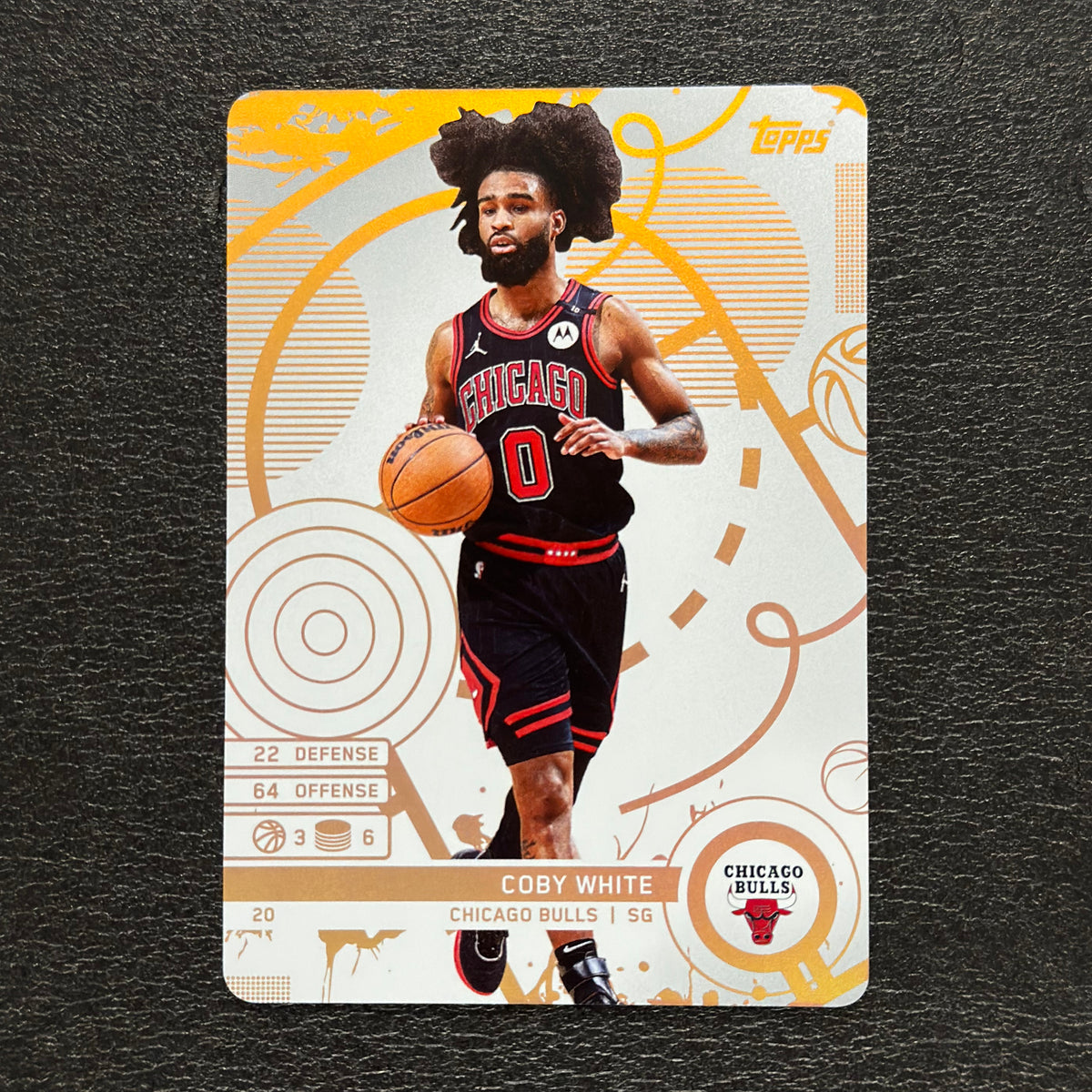 2025-26 Topps Match Attax NBA Coby White #20 White Base – exact card, flat front