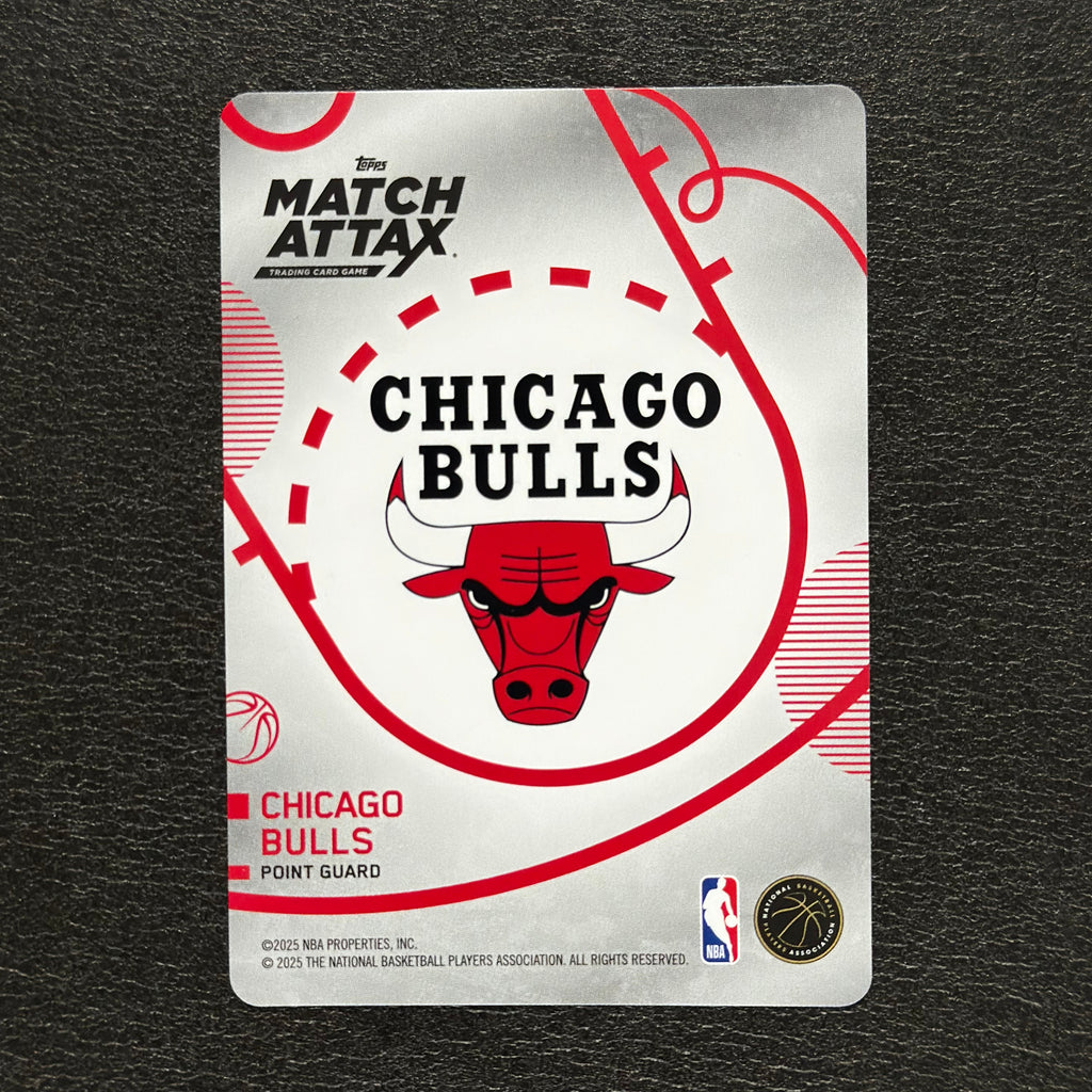 2025-26 Topps Match Attax NBA Josh Giddey #21 White Base – exact card, flat back