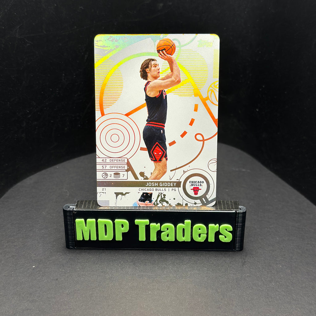 2025-26 Topps Match Attax NBA Josh Giddey #21 White Base – exact card, stand front