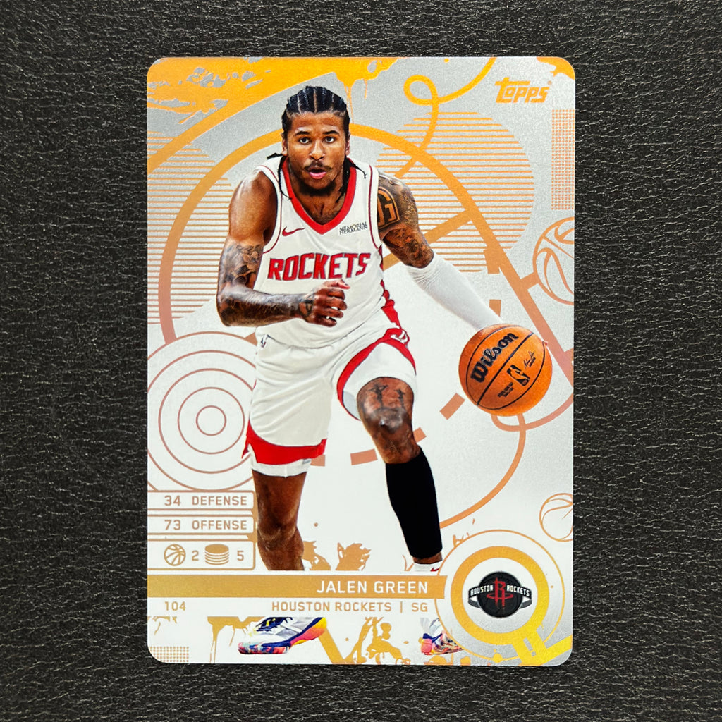 2025-26 Topps Match Attax NBA Jalen Green #104 White Base – exact card, flat front