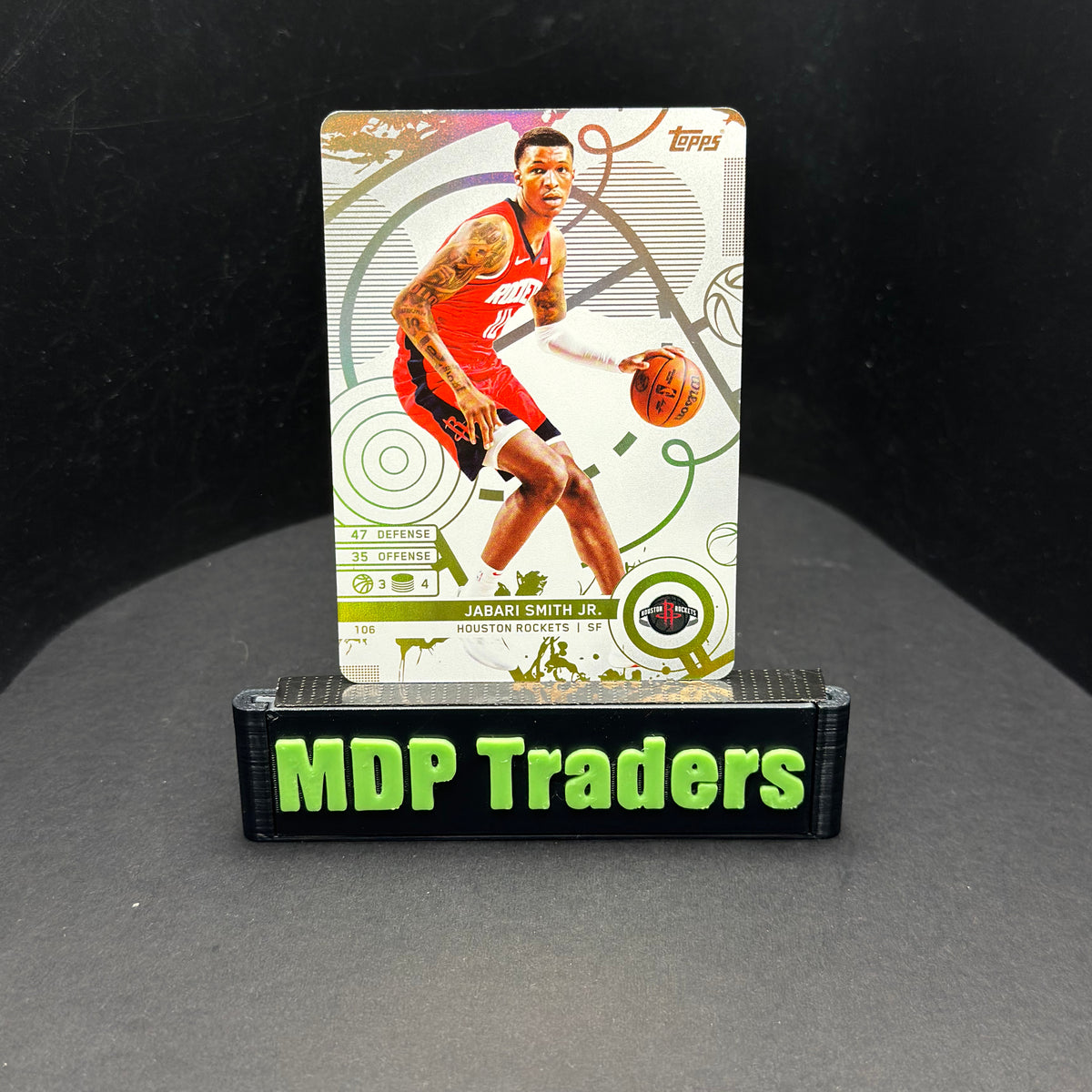 2025-26 Topps Match Attax NBA Jabari Smith Jr. #106 White Base – exact card, stand front