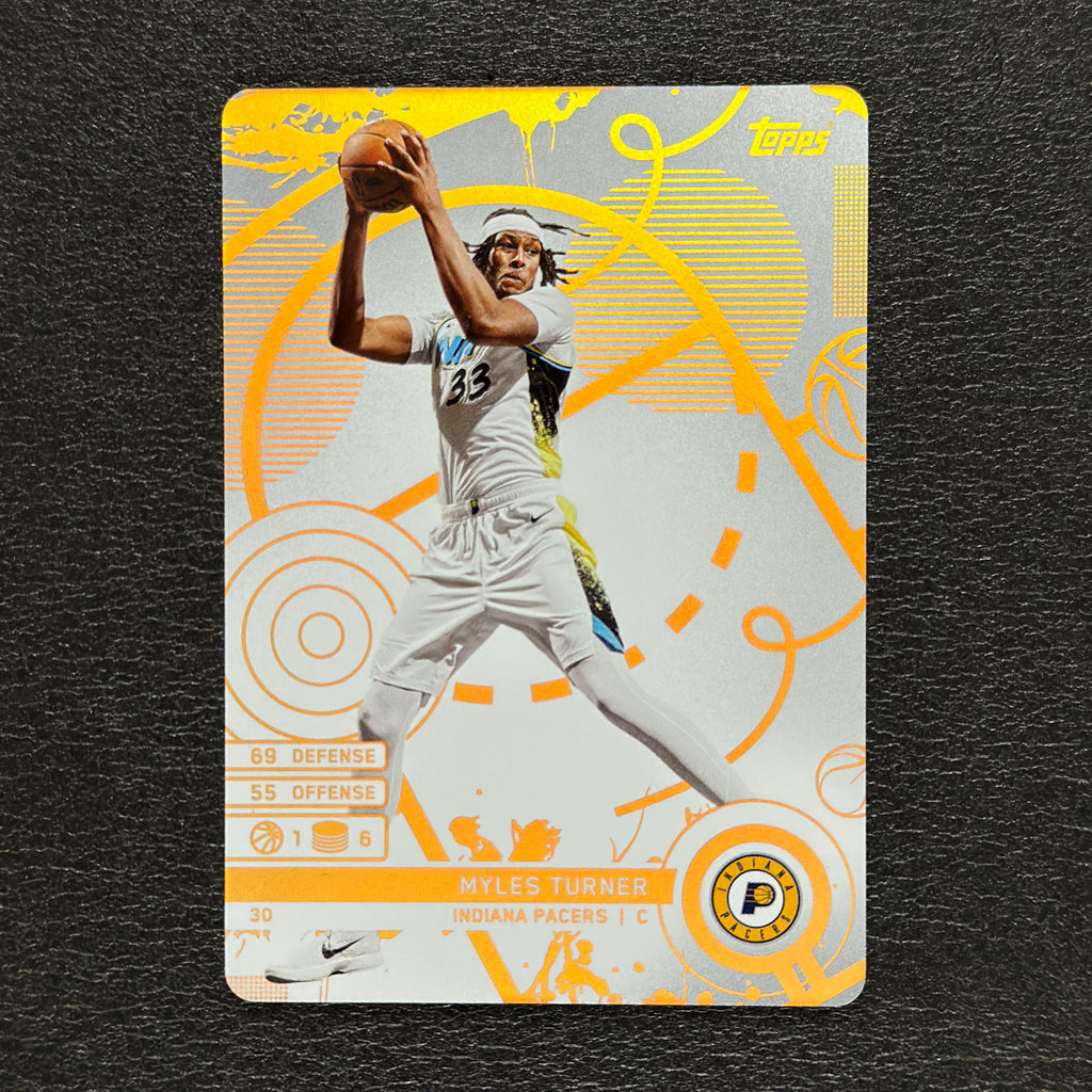 2025-26 Topps Match Attax NBA Myles Turner #30 White Base – exact card, flat front